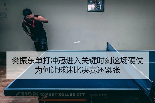 樊振东单打冲冠进入关键时刻这场硬仗为何让球迷比决赛还紧张
